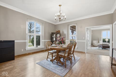 Dining room at 7234 W 200 S, Jamestown, IN