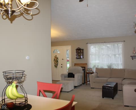 Living room at 8437 Lockwood Lane, Indianapolis, IN