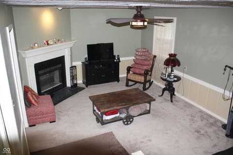Family room at 8437 Lockwood Lane, Indianapolis, IN