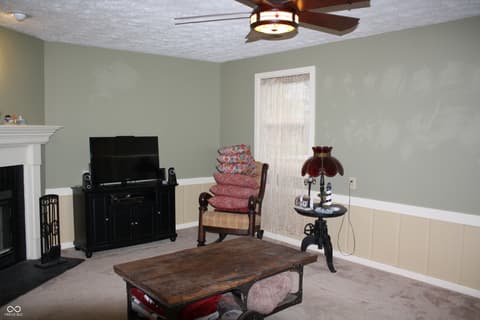 Family room at 8437 Lockwood Lane, Indianapolis, IN