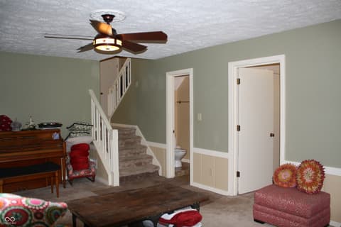Family room at 8437 Lockwood Lane, Indianapolis, IN