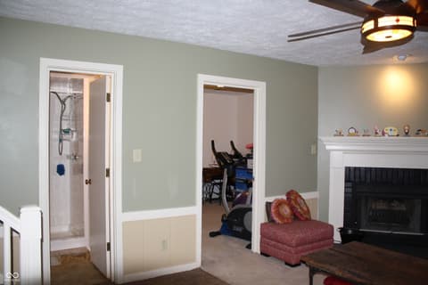 Family room at 8437 Lockwood Lane, Indianapolis, IN