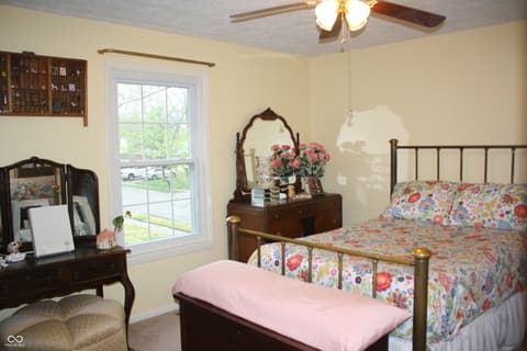 Primary bedroom at 8437 Lockwood Lane, Indianapolis, IN