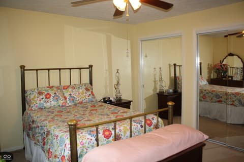 Primary bedroom at 8437 Lockwood Lane, Indianapolis, IN