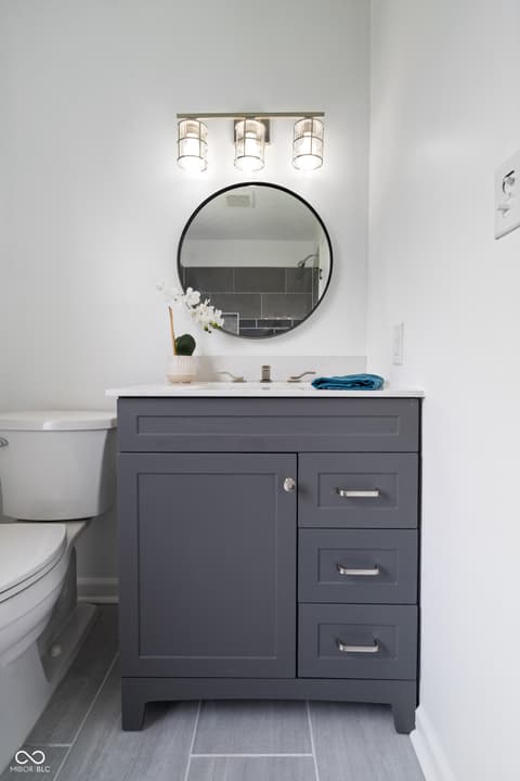 Bathroom at 7467 Woodshire Place, Indianapolis, IN