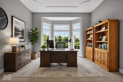 Home office at 10158 Sanctuary Drive, Brownsburg, IN
