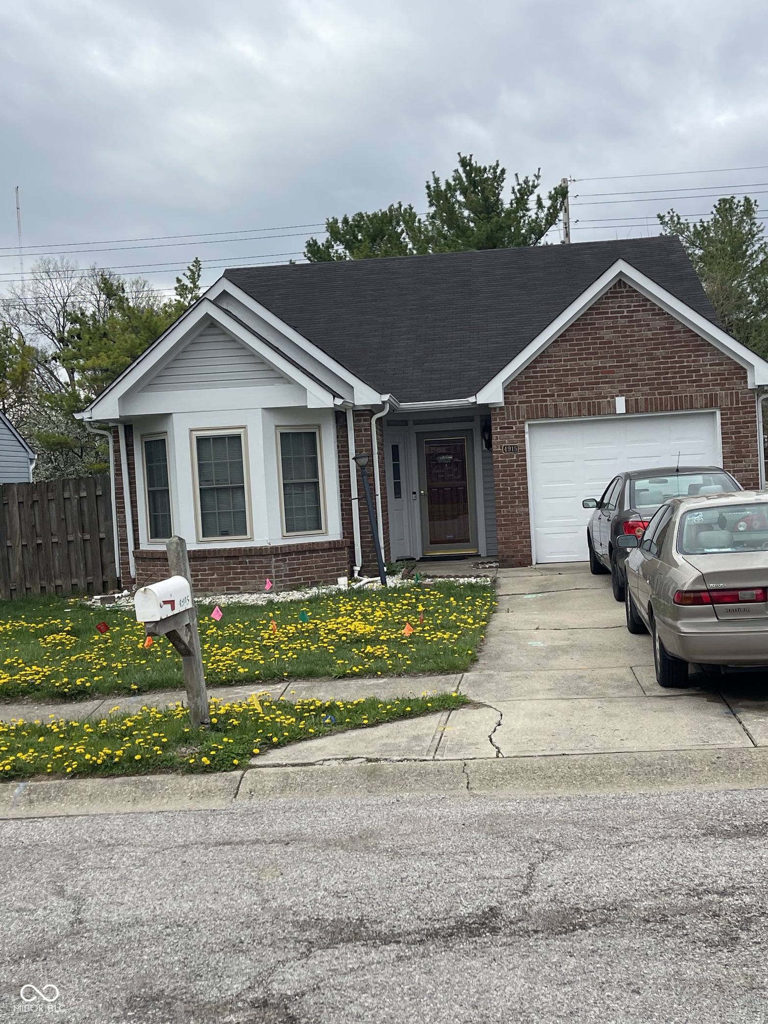 Front exterior at 4915 Peony Place, Indianapolis, IN