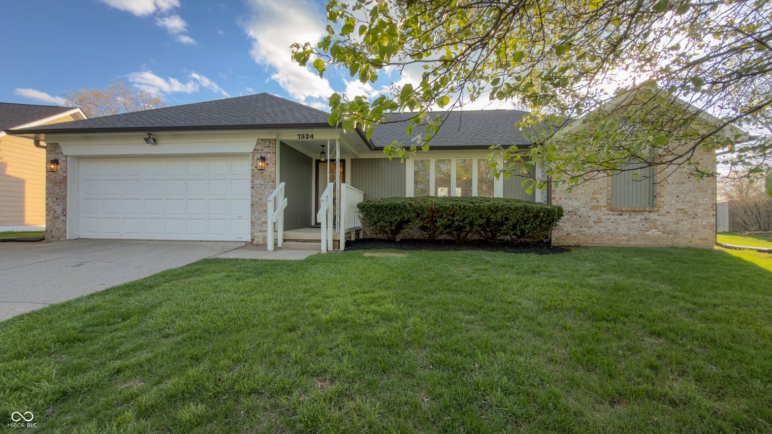 Front exterior at 7524 Old Oakland Boulevard West Drive, Indianapolis, IN