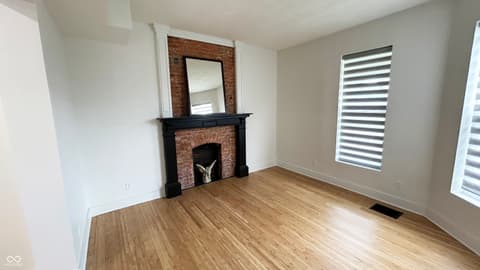 Living room at 909 N Temple Avenue, Indianapolis, IN