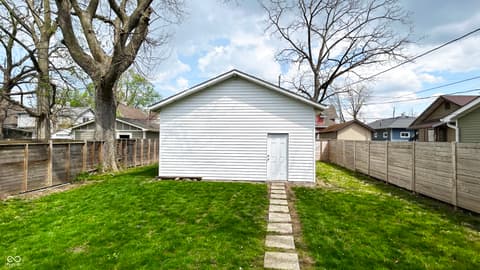Yard at 909 N Temple Avenue, Indianapolis, IN