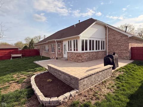 Backyard at 5012 Harway Court, Indianapolis, IN