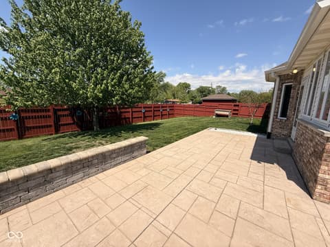 Outdoor living area at 5012 Harway Court, Indianapolis, IN