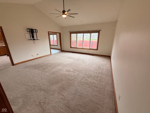 Living room at 5012 Harway Court, Indianapolis, IN