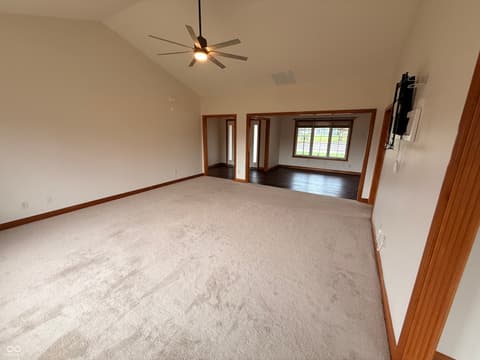 Living room at 5012 Harway Court, Indianapolis, IN