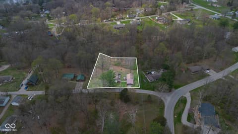 Aerial view at 8488 S Riser Drive, Nineveh, IN
