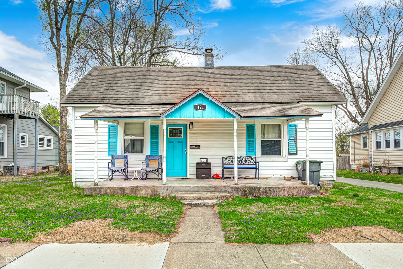 Front exterior at 421 W Broadway Street, Greenwood, IN