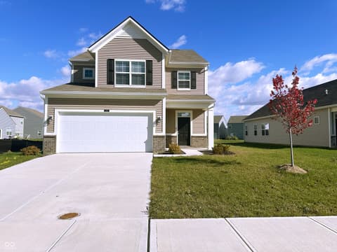 Front exterior at 5115 Triple Crown Way, Indianapolis, IN