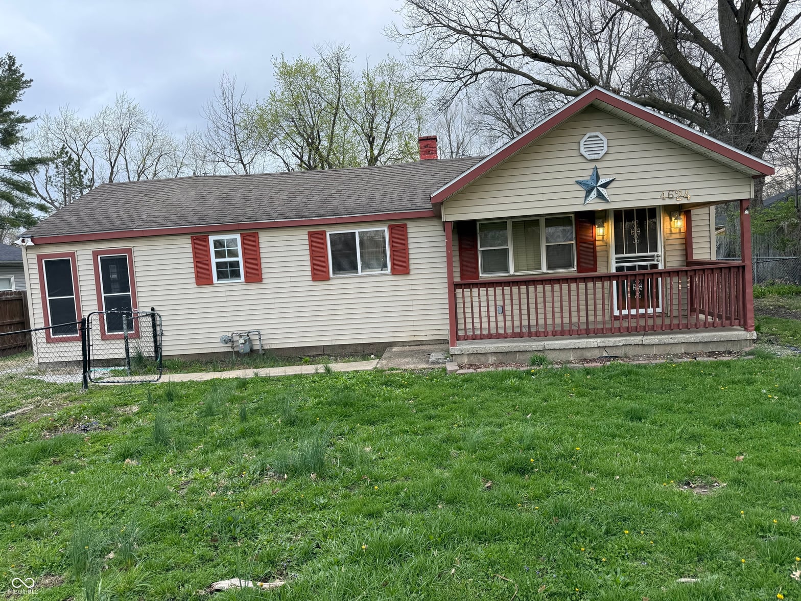 Front exterior at 4624 Terrace Avenue, Indianapolis, IN