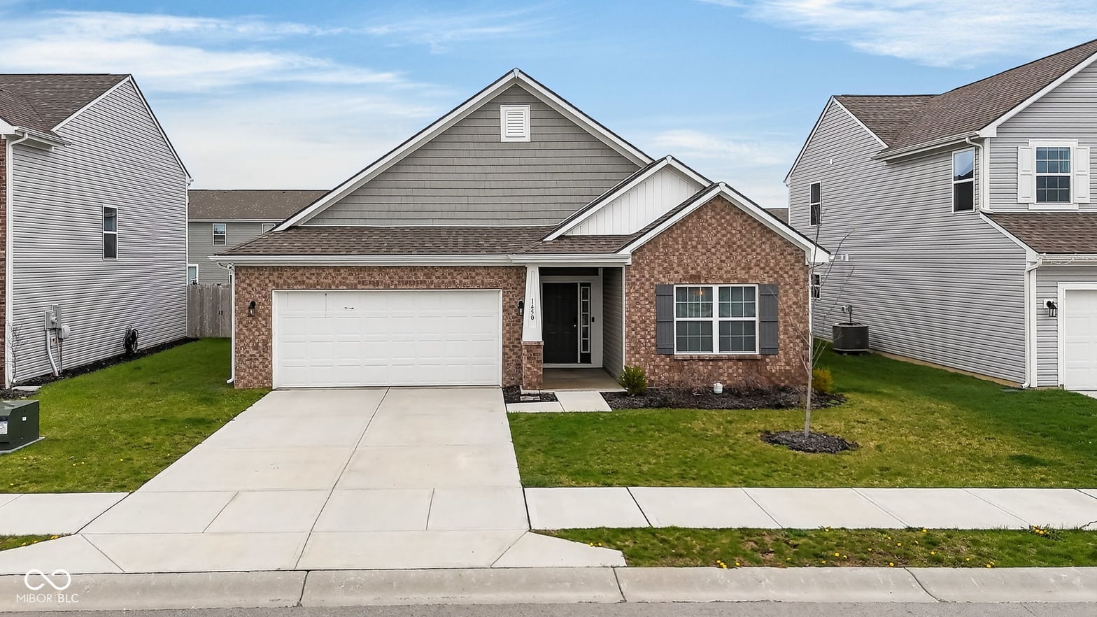 Front exterior at 1450 Bigleaf Drive, Sheridan, IN