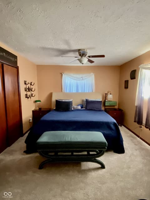 Primary bedroom at 7989 E County Road 200 N, Avon, IN