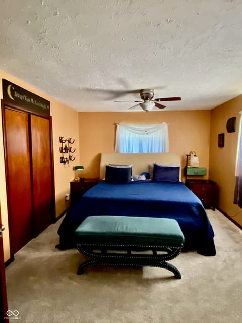 Primary bedroom at 7989 E County Road 200 N, Avon, IN