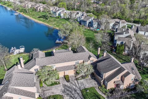 Aerial view at 7321 Harbour Point, Indianapolis, IN