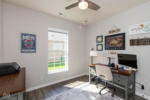 Bedroom at 4220 Backstretch Lane, Bargersville, IN