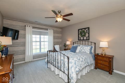 Primary bedroom at 4220 Backstretch Lane, Bargersville, IN