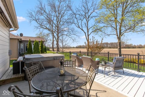 Outdoor living area at 4220 Backstretch Lane, Bargersville, IN