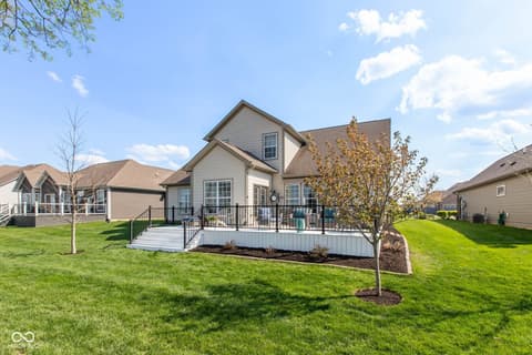 Backyard at 4220 Backstretch Lane, Bargersville, IN