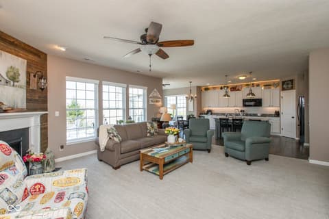 Living room at 4220 Backstretch Lane, Bargersville, IN