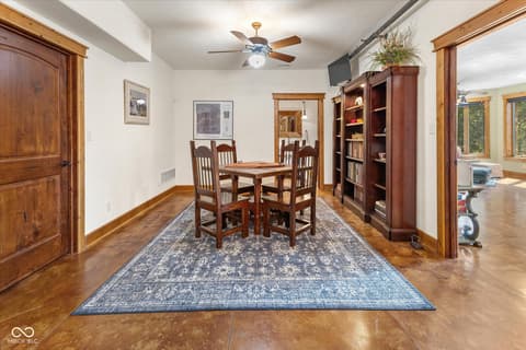 Dining room at 7839 W Bellsville Pike, Nashville, IN