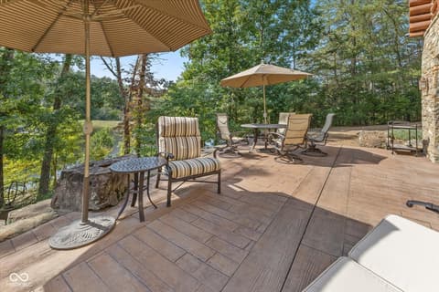 Outdoor living area at 7839 W Bellsville Pike, Nashville, IN