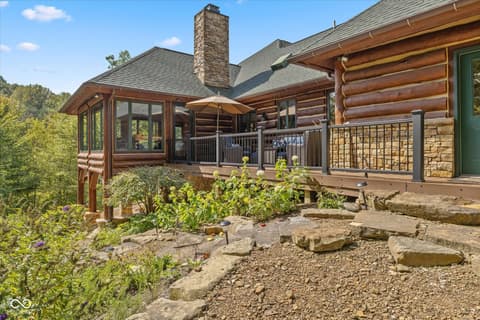 Backyard at 7839 W Bellsville Pike, Nashville, IN