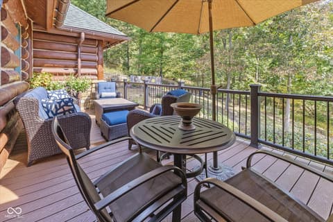 Outdoor living area at 7839 W Bellsville Pike, Nashville, IN