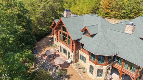 Aerial view at 7839 W Bellsville Pike, Nashville, IN