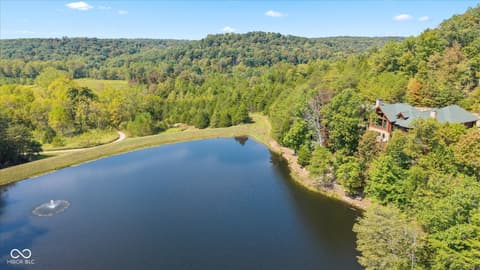 Aerial view at 7839 W Bellsville Pike, Nashville, IN