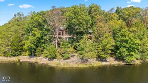 Aerial view at 7839 W Bellsville Pike, Nashville, IN