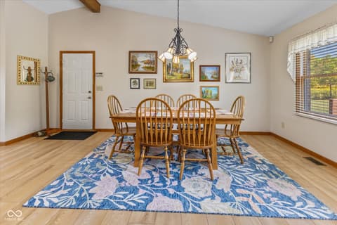 Dining room at 7839 W Bellsville Pike, Nashville, IN
