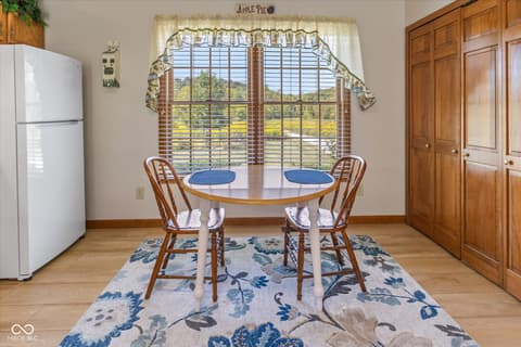 Dining room at 7839 W Bellsville Pike, Nashville, IN