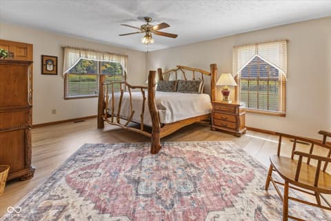 Bedroom at 7839 W Bellsville Pike, Nashville, IN