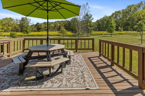 Outdoor living area at 7839 W Bellsville Pike, Nashville, IN