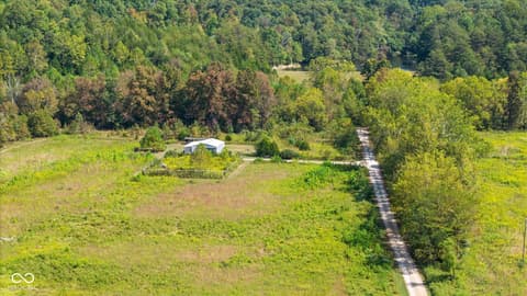 Aerial view at 7839 W Bellsville Pike, Nashville, IN