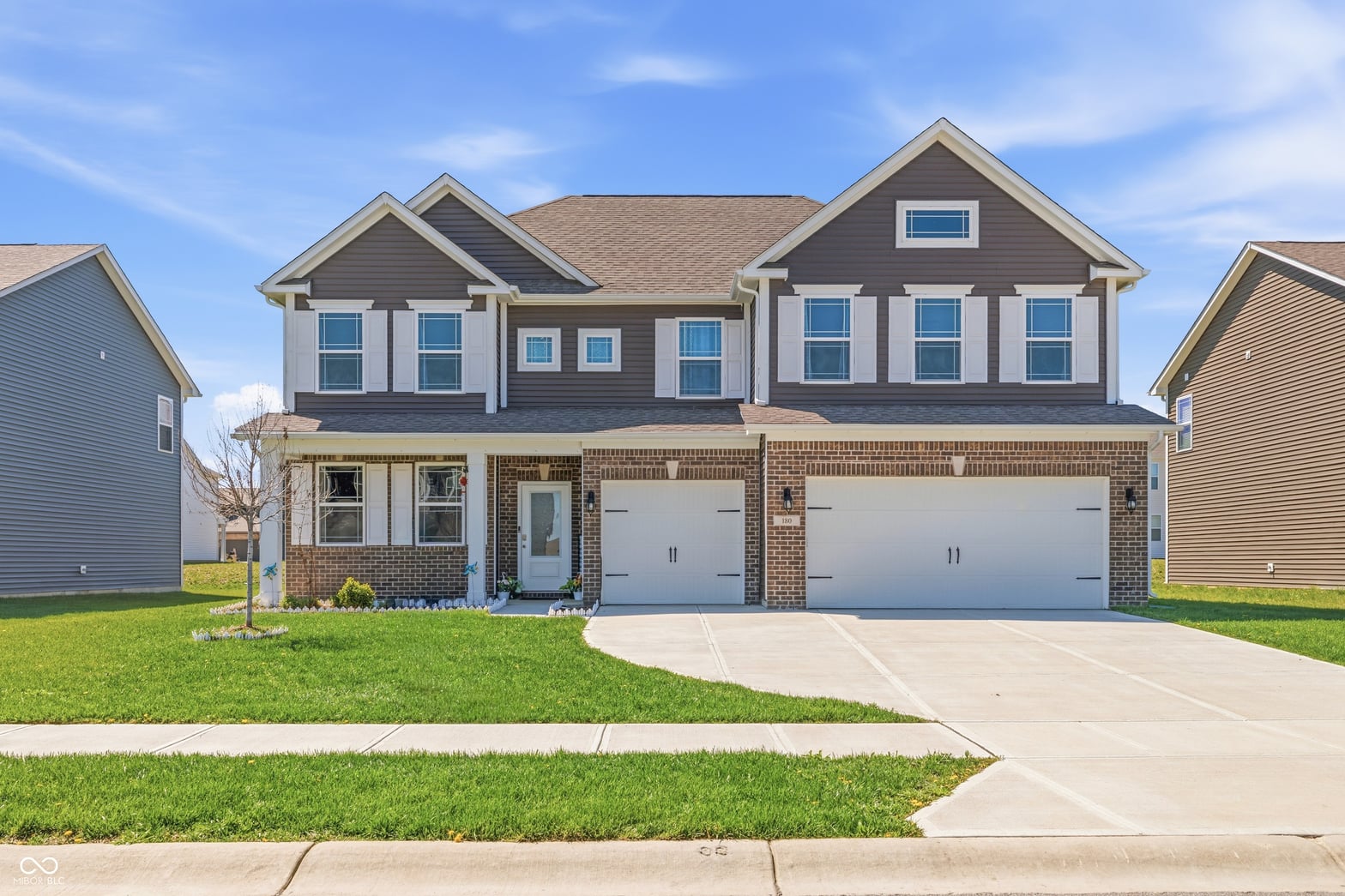Front exterior at 180 Walker Drive, Whiteland, IN