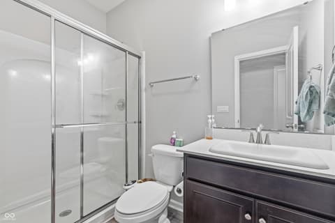 Bathroom at 180 Walker Drive, Whiteland, IN