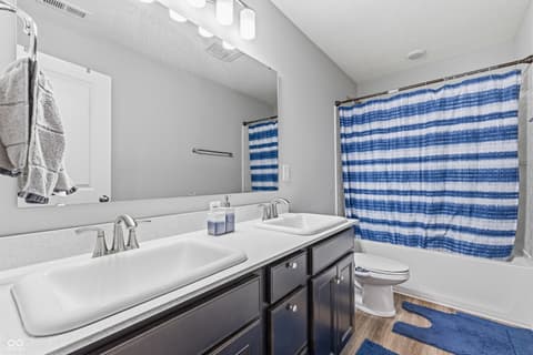 Bathroom at 180 Walker Drive, Whiteland, IN