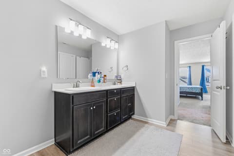 Bathroom at 180 Walker Drive, Whiteland, IN