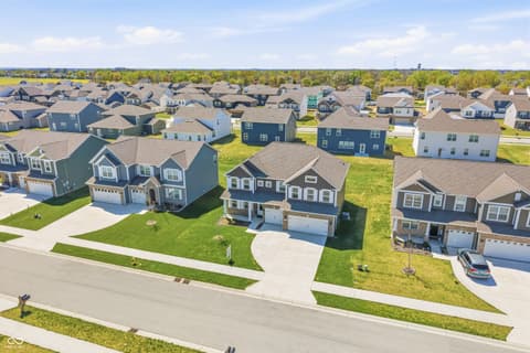 Aerial view at 180 Walker Drive, Whiteland, IN