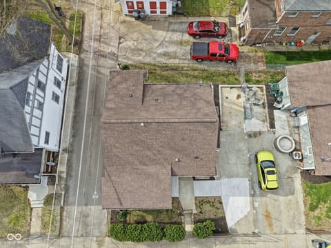 Aerial view at 641 E 33rd Street, Indianapolis, IN