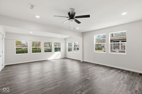 Living room at 641 E 33rd Street, Indianapolis, IN
